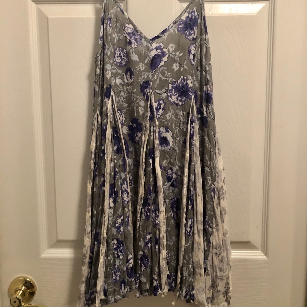 Grey and purple sundress